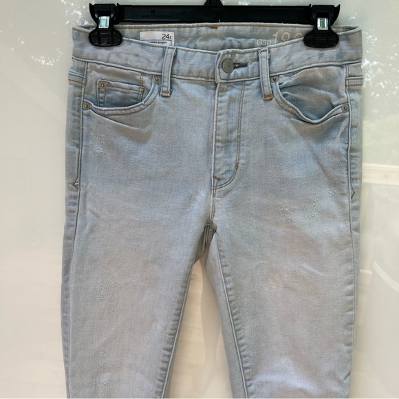 GAP Women’s Light Wash Always Skinny High Rise Jeans Size 24 Regular - Picture 2 of 10